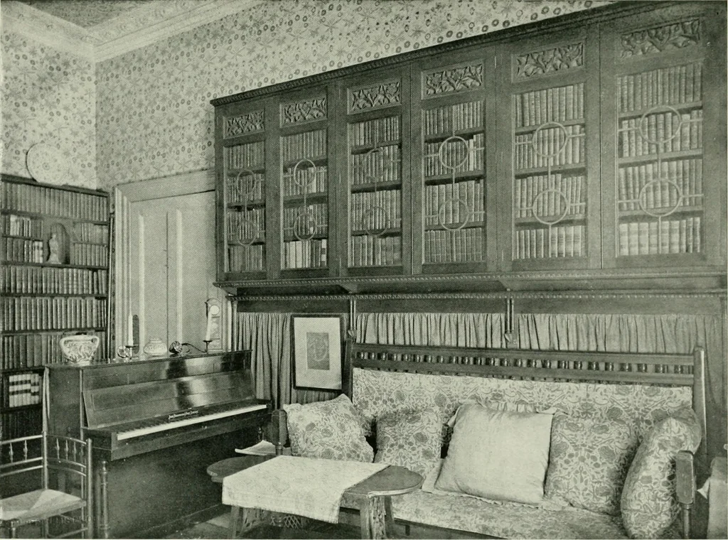 An illustration from Flats, urban houses and cottage homes; a companion volume to "The British home of to-day";, 1906, leaf 95