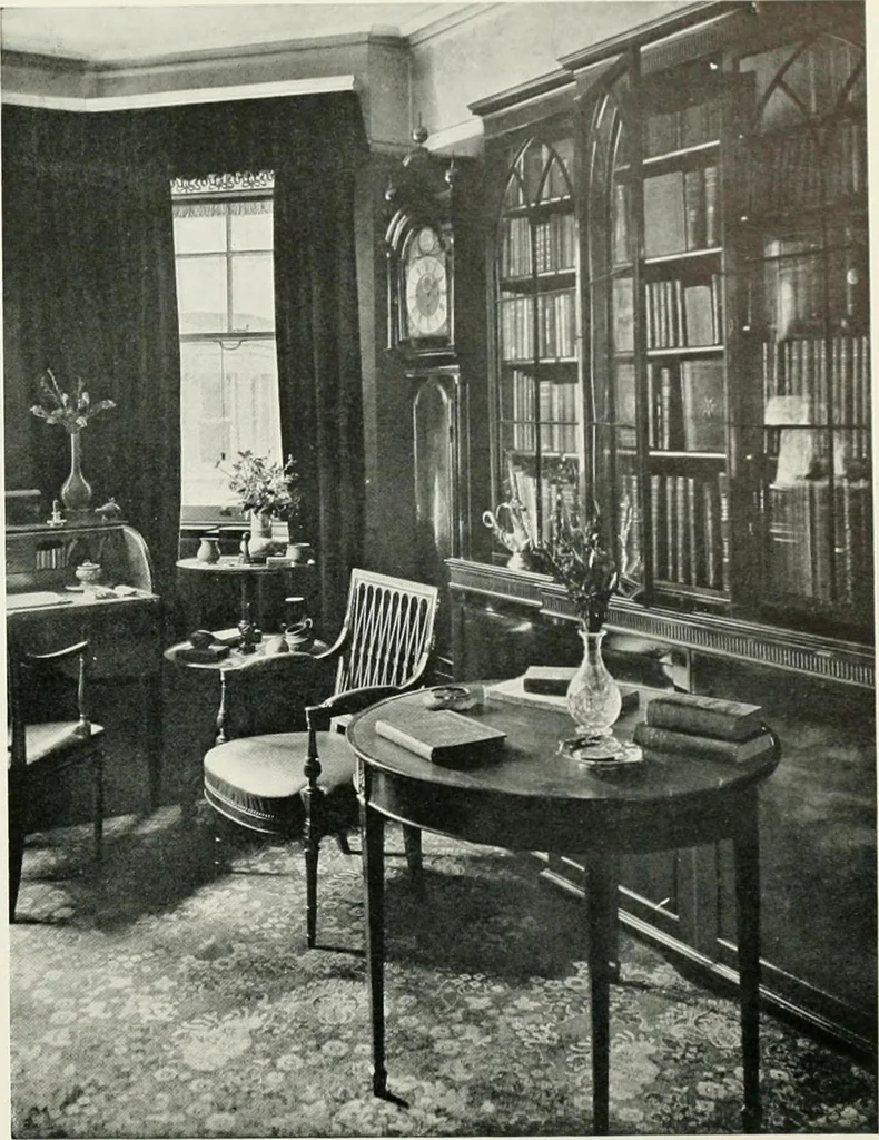 An illustration from Flats, urban houses and cottage homes; a companion volume to "The British home of to-day";, 1906, leaf 96
