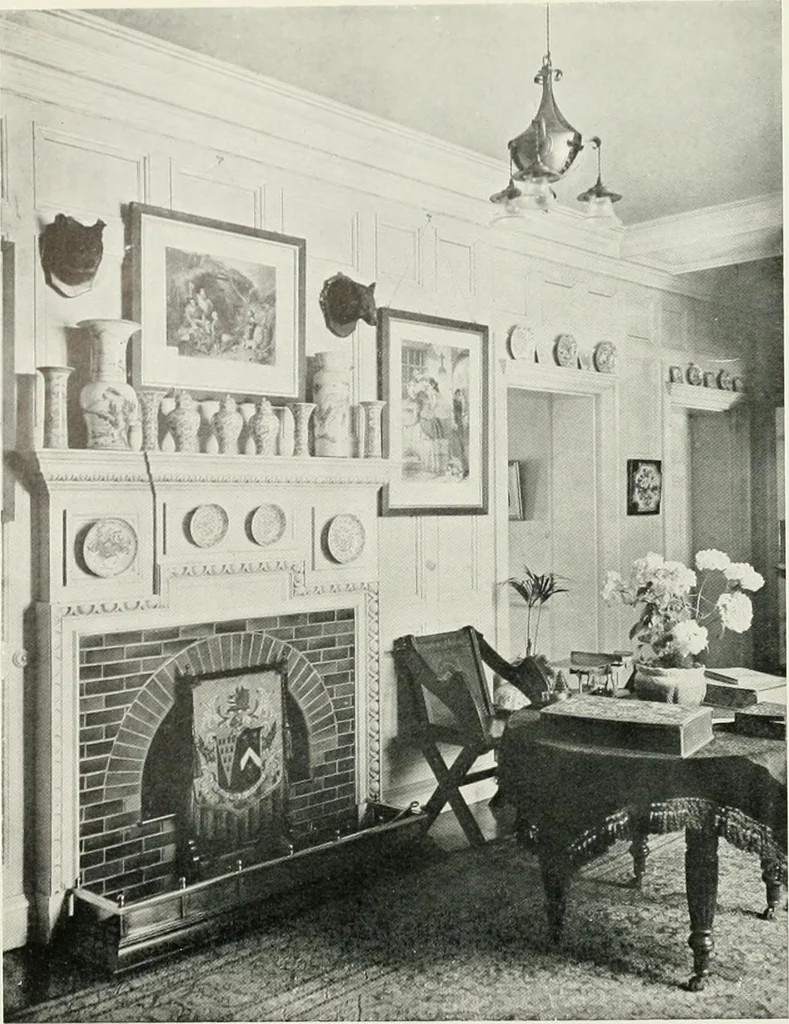 An illustration from Flats, urban houses and cottage homes; a companion volume to "The British home of to-day";, 1906, leaf 96