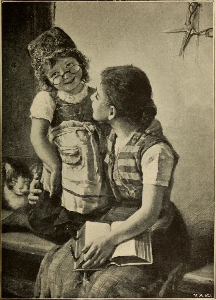 An illustration from Catalogue of E.A. Fleischmann's Fine Art Gallery, Munich, 1894, leaf 12