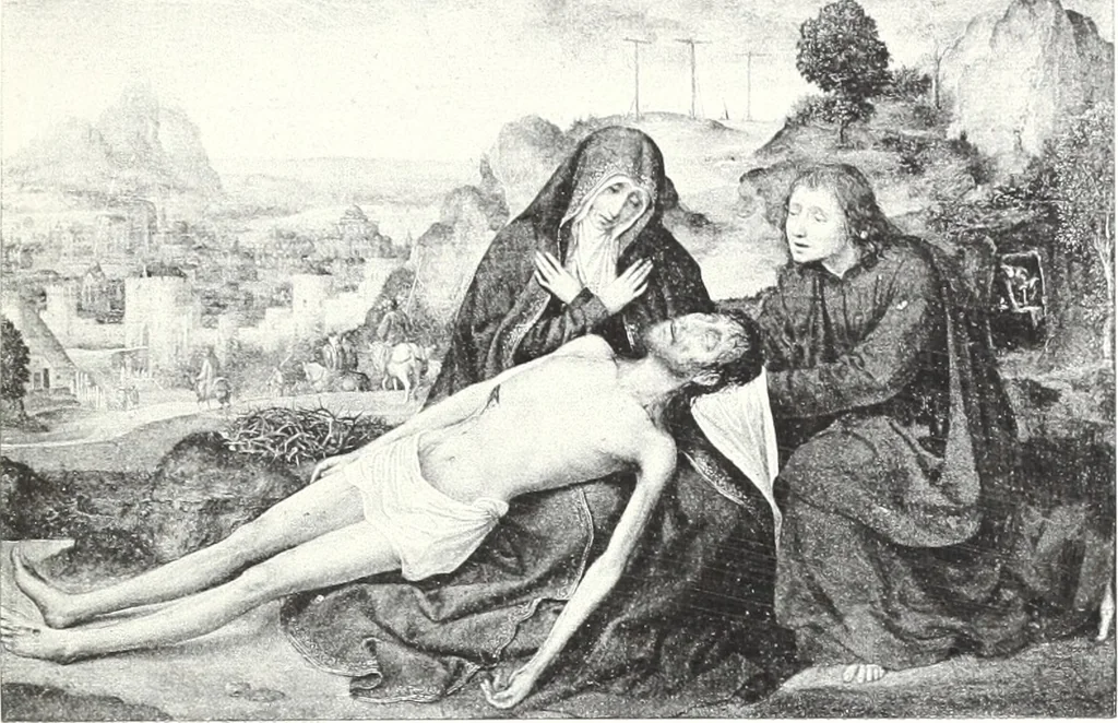 An illustration from Illustrated catalogue of 100 paintings of Old Masters of the Dutch, Flemish, Italian, French and English schools : belonging to the Sedelmeyer Gallery which contains about 1000 original paintings by ancient and modern artists, 1894, leaf 34
