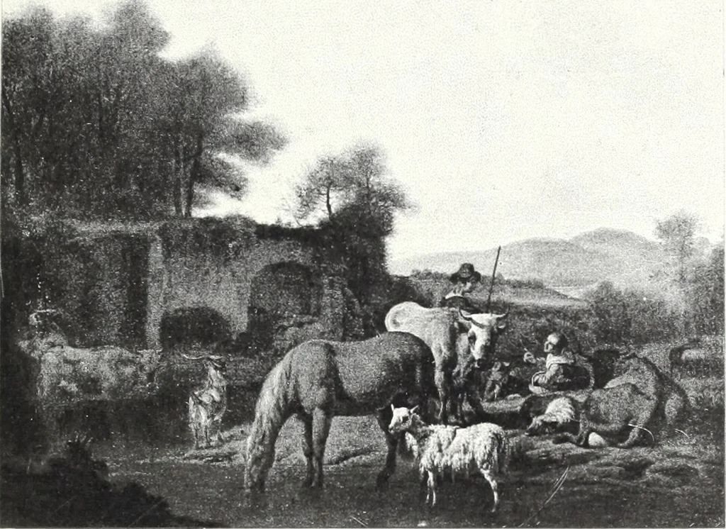 An illustration from Illustrated catalogue of 100 paintings of Old Masters of the Dutch, Flemish, Italian, French and English schools : belonging to the Sedelmeyer Gallery which contains about 1000 original paintings by ancient and modern artists, 1894, leaf 76