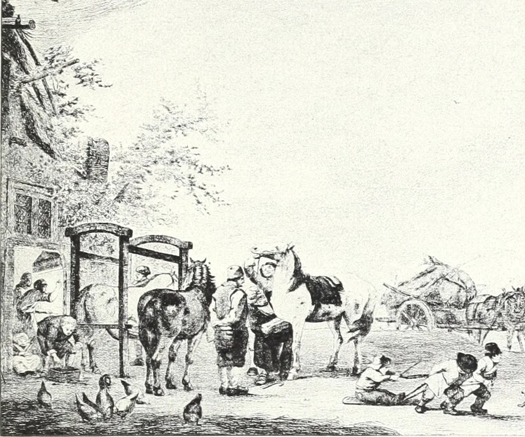 An illustration from Illustrated catalogue of 100 paintings of Old Masters of the Dutch, Flemish, Italian, French and English schools : belonging to the Sedelmeyer Gallery which contains about 1000 original paintings by ancient and modern artists, 1894, leaf 78