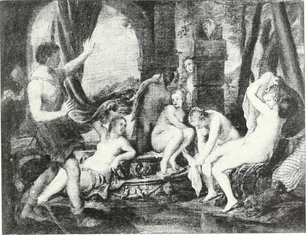 An illustration from Illustrated catalogue of 100 paintings of Old Masters of the Dutch, Flemish, Italian, French and English schools : belonging to the Sedelmeyer Gallery which contains about 1000 original paintings by ancient and modern artists, 1894, leaf 96