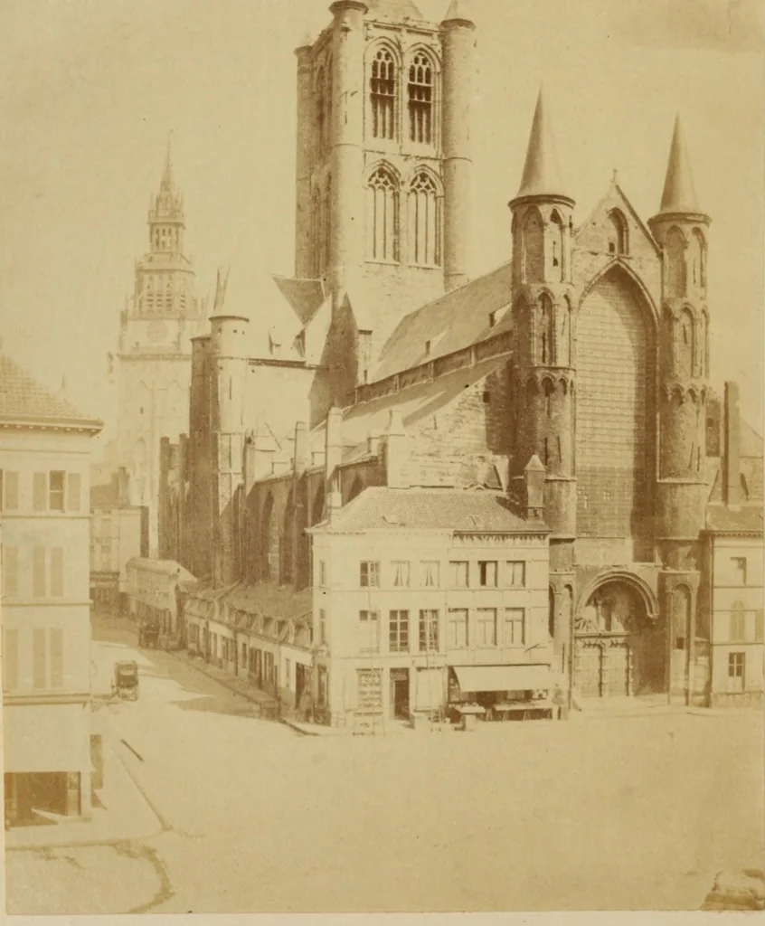 An illustration from Flemish relics; architectural, legendary, and pictorial, as connected with public buildings in Belgium, 1866, leaf 96