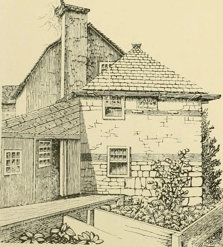 An illustration from "Flems" views of old Pittsburgh : a portfolio of the past precious with memories, 1905, leaf 11
