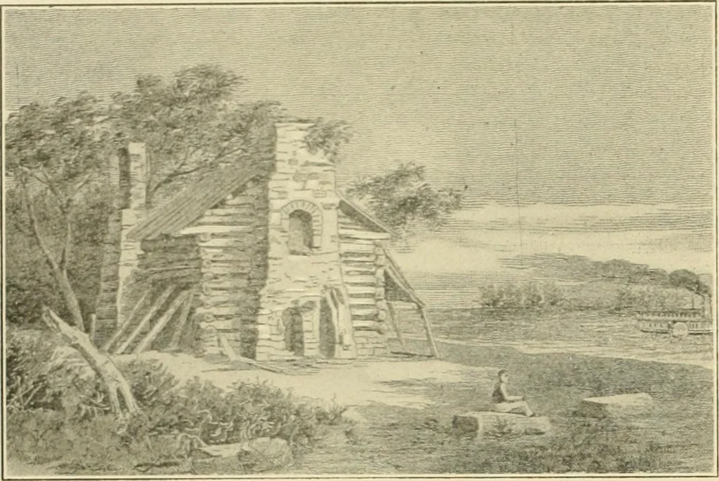 An illustration from "Flems" views of old Pittsburgh : a portfolio of the past precious with memories, 1905, leaf 13