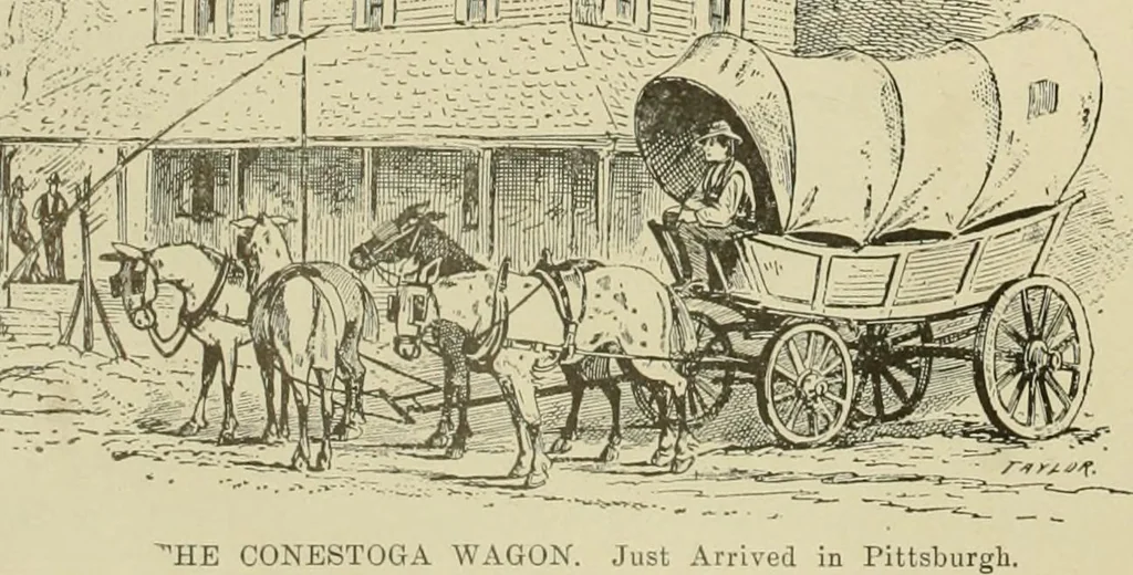 An illustration from "Flems" views of old Pittsburgh : a portfolio of the past precious with memories, 1905, leaf 13