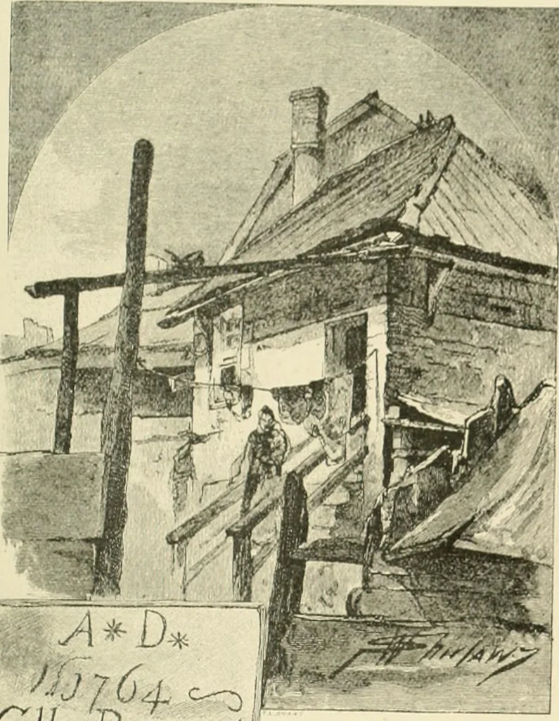 An illustration from "Flems" views of old Pittsburgh : a portfolio of the past precious with memories, 1905, leaf 14