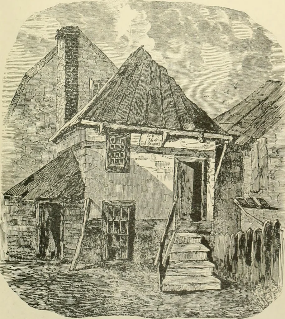 An illustration from "Flems" views of old Pittsburgh : a portfolio of the past precious with memories, 1905, leaf 14