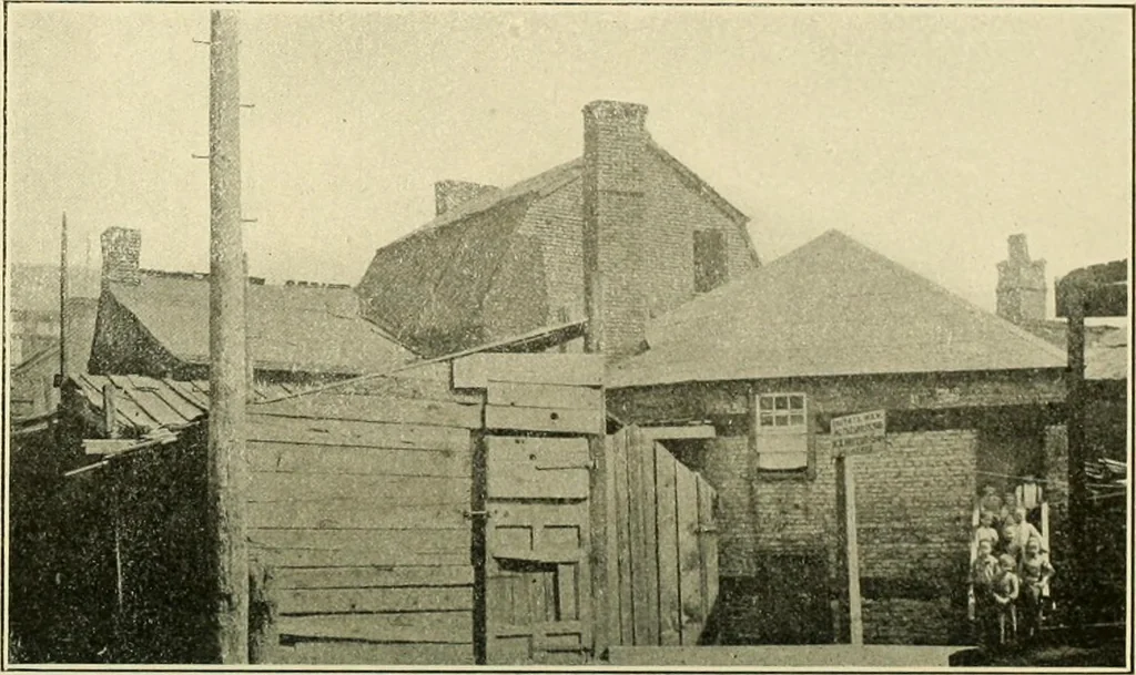 An illustration from "Flems" views of old Pittsburgh : a portfolio of the past precious with memories, 1905, leaf 15