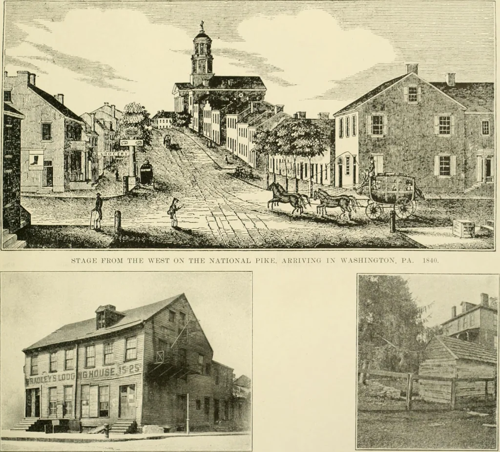 An illustration from "Flems" views of old Pittsburgh : a portfolio of the past precious with memories, 1905, leaf 16
