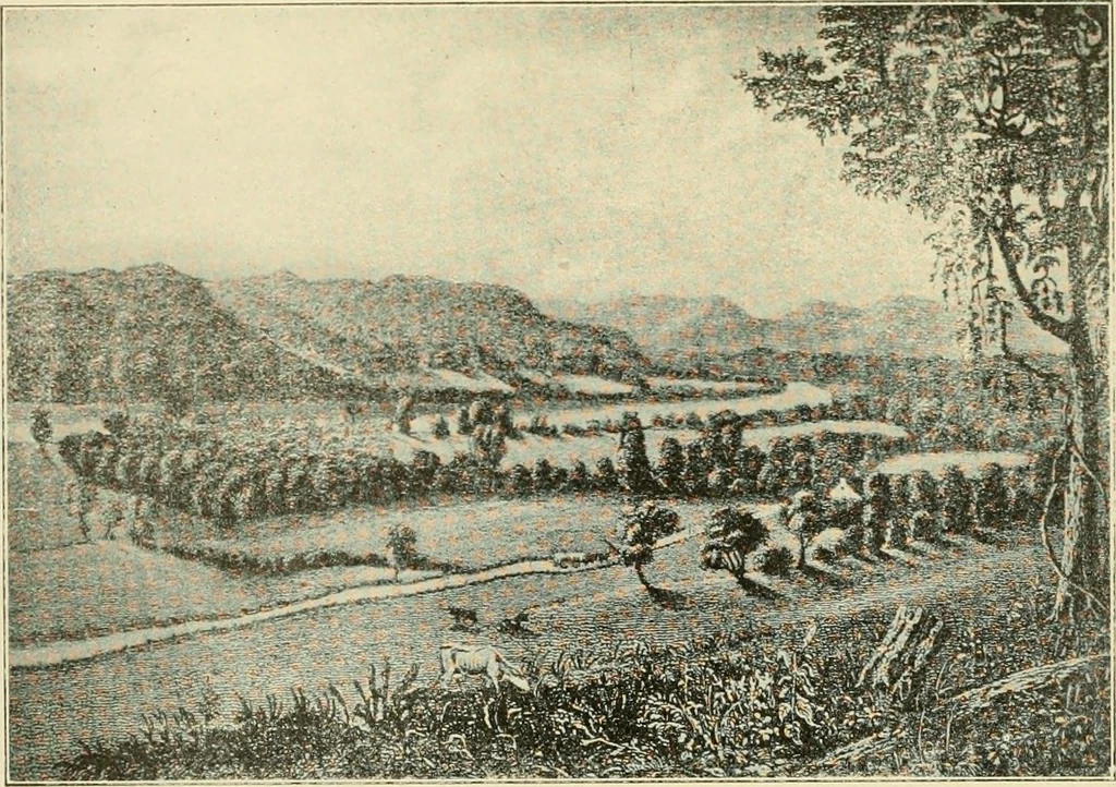 An illustration from "Flems" views of old Pittsburgh : a portfolio of the past precious with memories, 1905, leaf 21