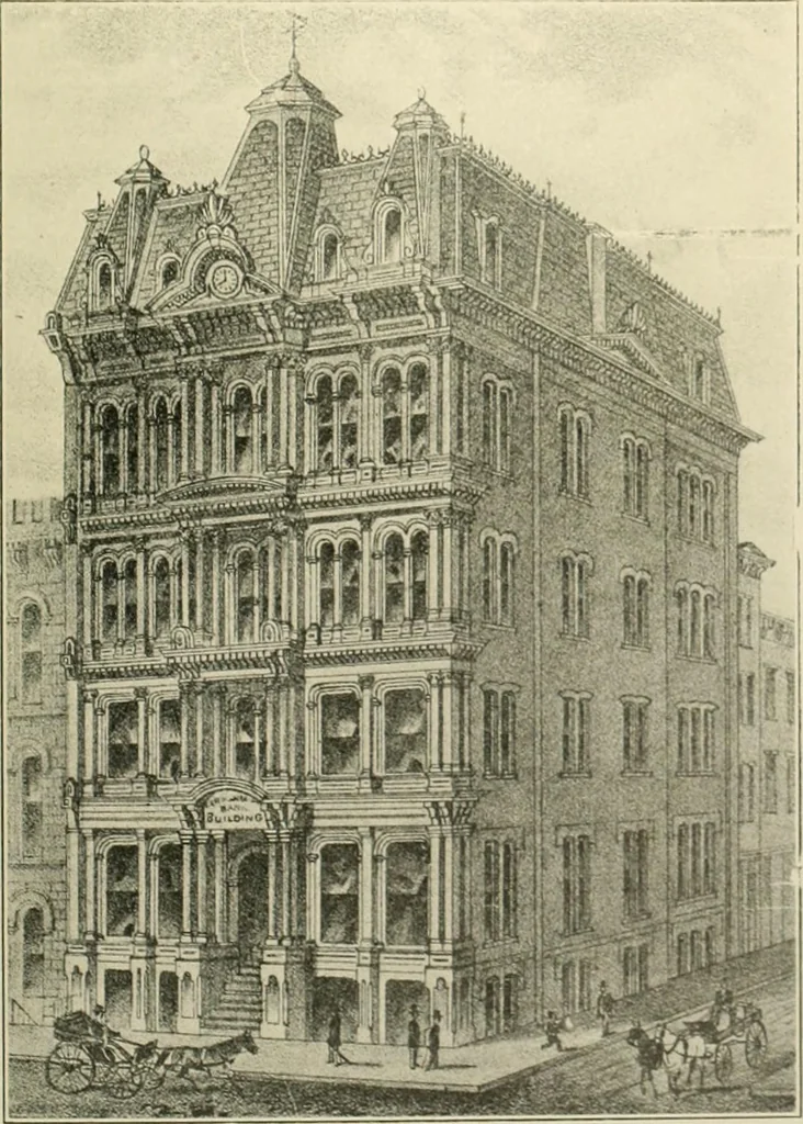 An illustration from "Flems" views of old Pittsburgh : a portfolio of the past precious with memories, 1905, leaf 30