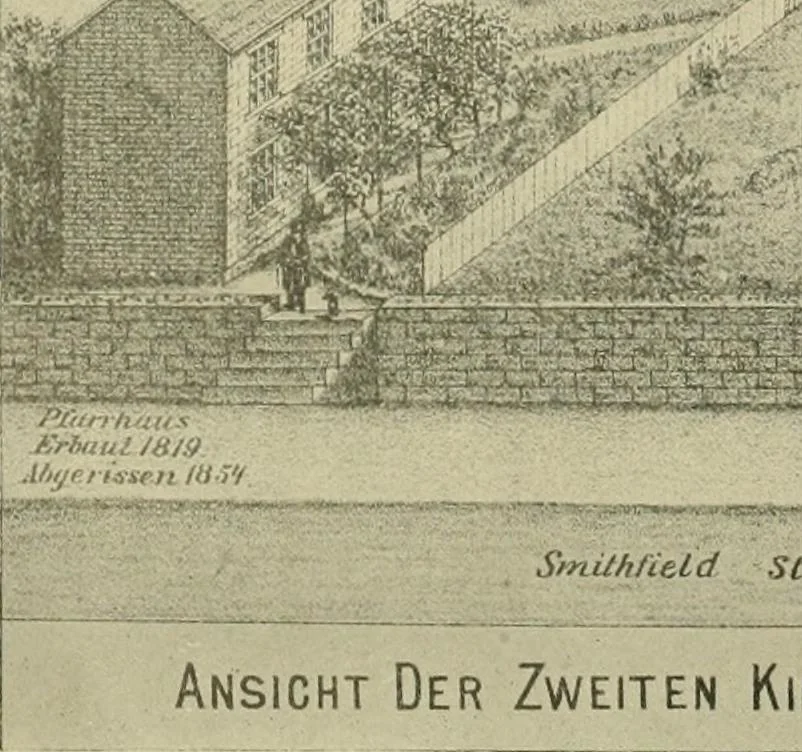 An illustration from "Flems" views of old Pittsburgh : a portfolio of the past precious with memories, 1905, leaf 31