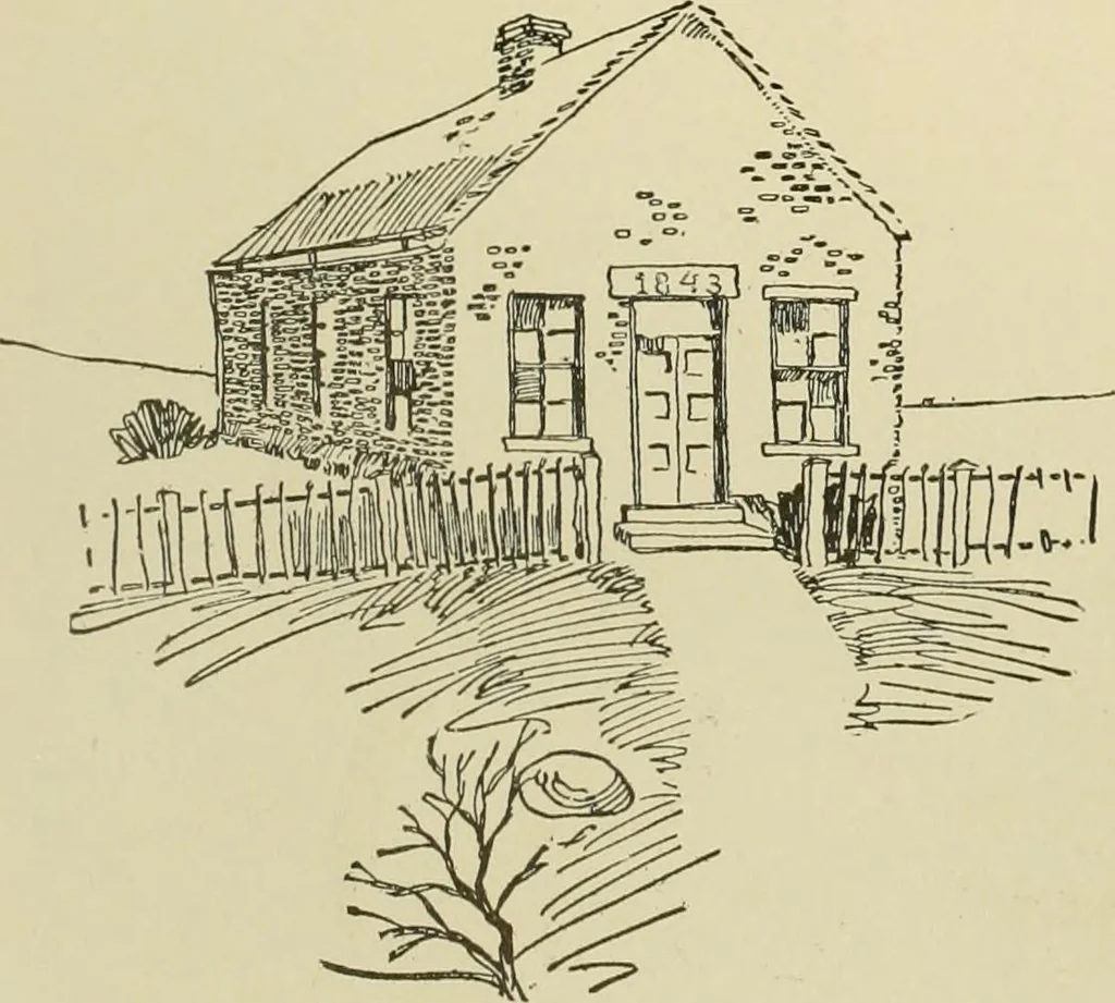 An illustration from "Flems" views of old Pittsburgh : a portfolio of the past precious with memories, 1905, leaf 35