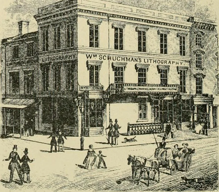An illustration from "Flems" views of old Pittsburgh : a portfolio of the past precious with memories, 1905, leaf 37