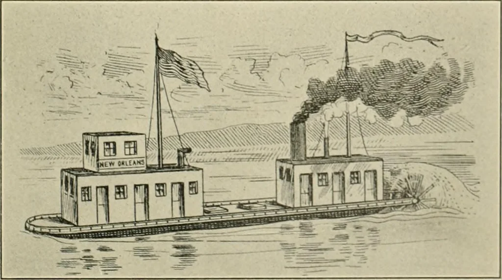 An illustration from "Flems" views of old Pittsburgh : a portfolio of the past precious with memories, 1905, leaf 38