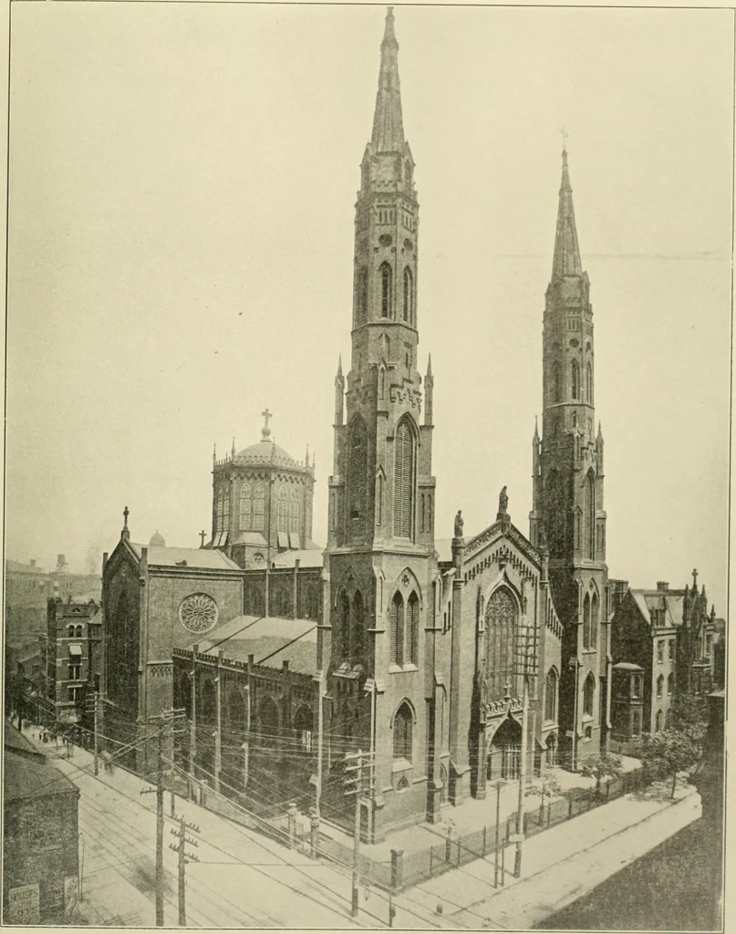 An illustration from "Flems" views of old Pittsburgh : a portfolio of the past precious with memories, 1905, leaf 42