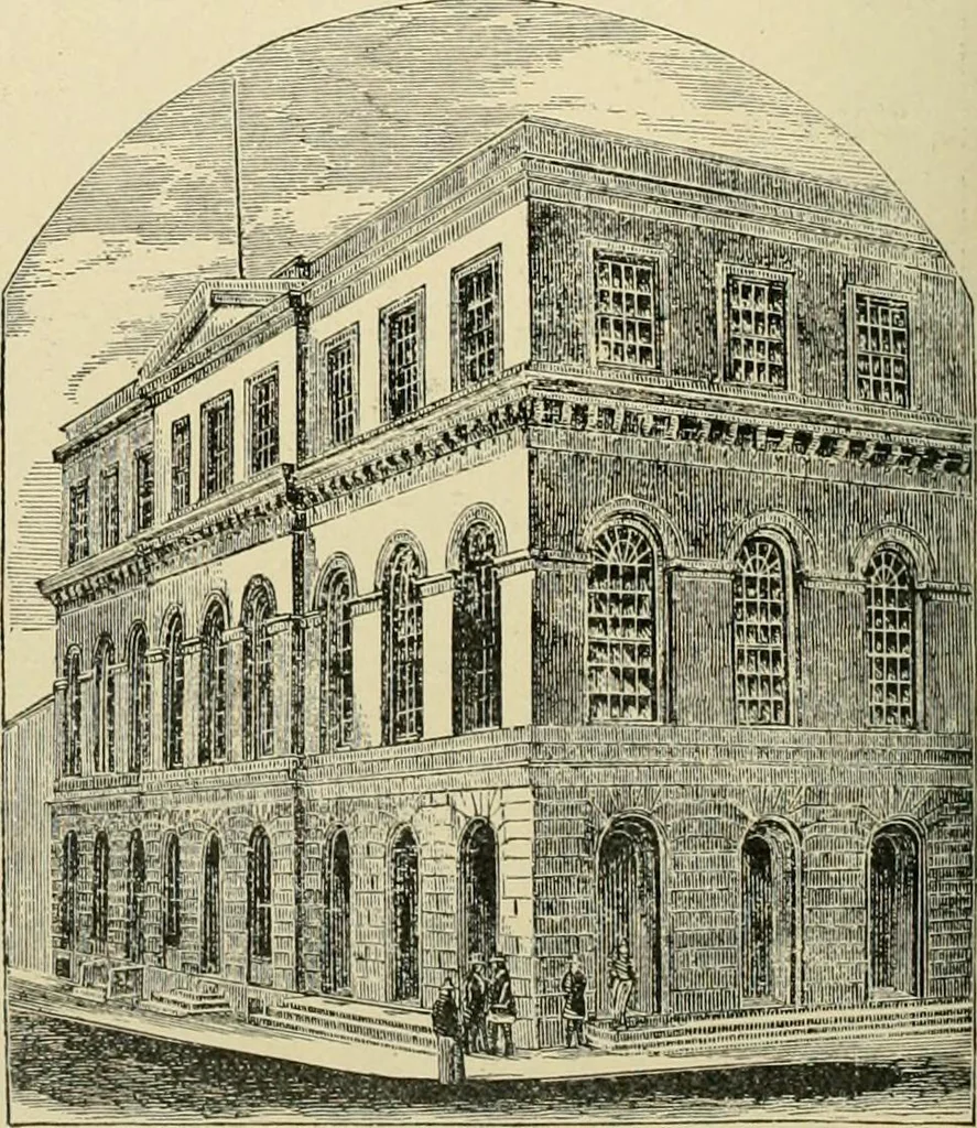 An illustration from "Flems" views of old Pittsburgh : a portfolio of the past precious with memories, 1905, leaf 43