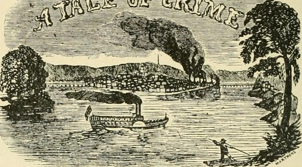 An illustration from "Flems" views of old Pittsburgh : a portfolio of the past precious with memories, 1905, leaf 45
