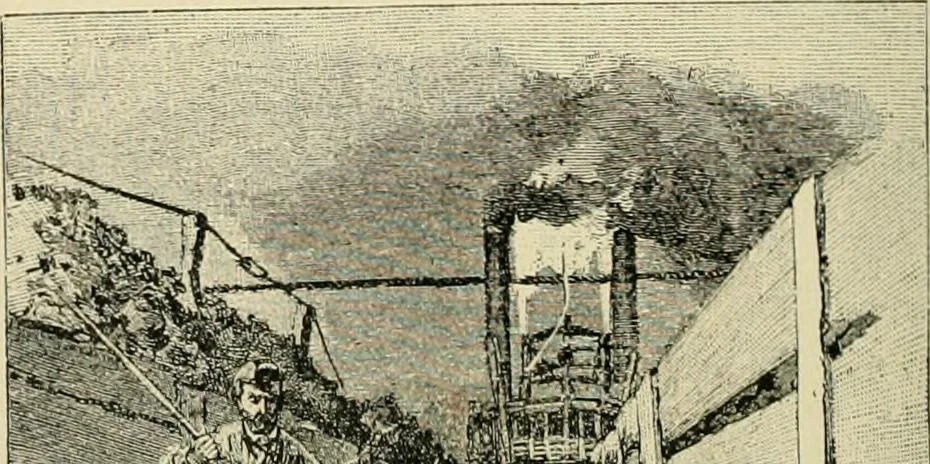 An illustration from "Flems" views of old Pittsburgh : a portfolio of the past precious with memories, 1905, leaf 45