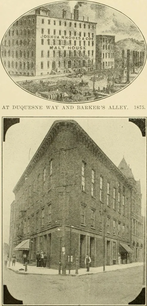 An illustration from "Flems" views of old Pittsburgh : a portfolio of the past precious with memories, 1905, leaf 47