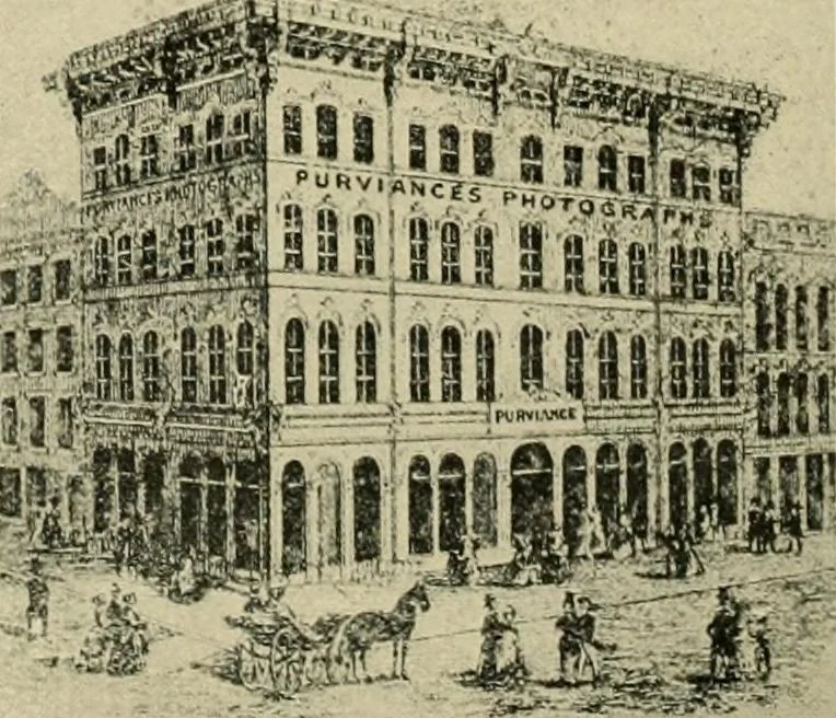 An illustration from "Flems" views of old Pittsburgh : a portfolio of the past precious with memories, 1905, leaf 47