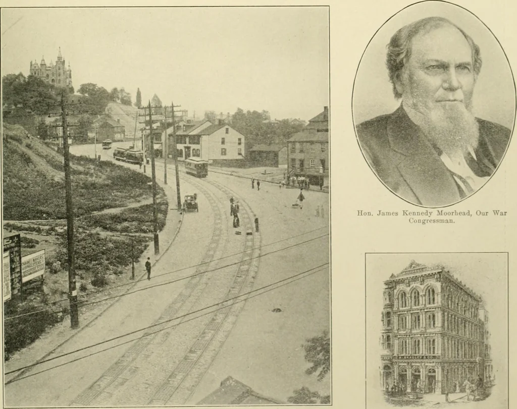 An illustration from "Flems" views of old Pittsburgh : a portfolio of the past precious with memories, 1905, leaf 48