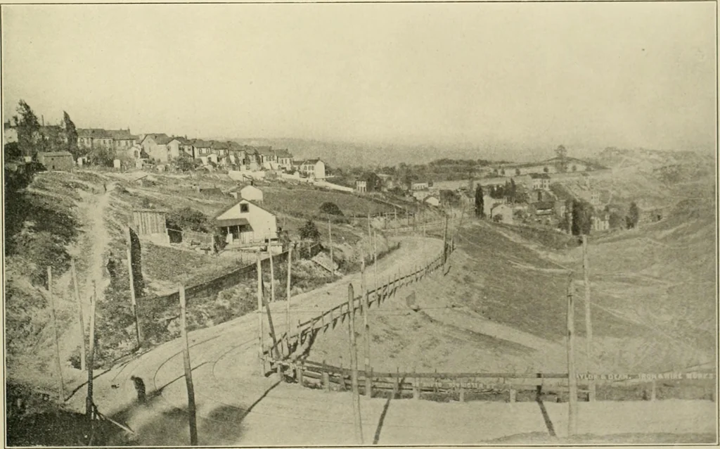 An illustration from "Flems" views of old Pittsburgh : a portfolio of the past precious with memories, 1905, leaf 52