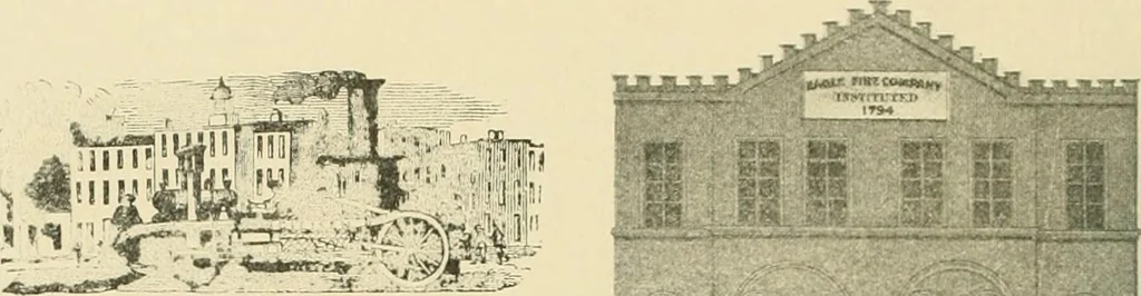 An illustration from "Flems" views of old Pittsburgh : a portfolio of the past precious with memories, 1905, leaf 53