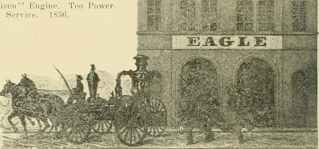 An illustration from "Flems" views of old Pittsburgh : a portfolio of the past precious with memories, 1905, leaf 53