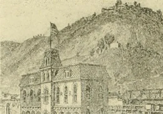 An illustration from "Flems" views of old Pittsburgh : a portfolio of the past precious with memories, 1905, leaf 57