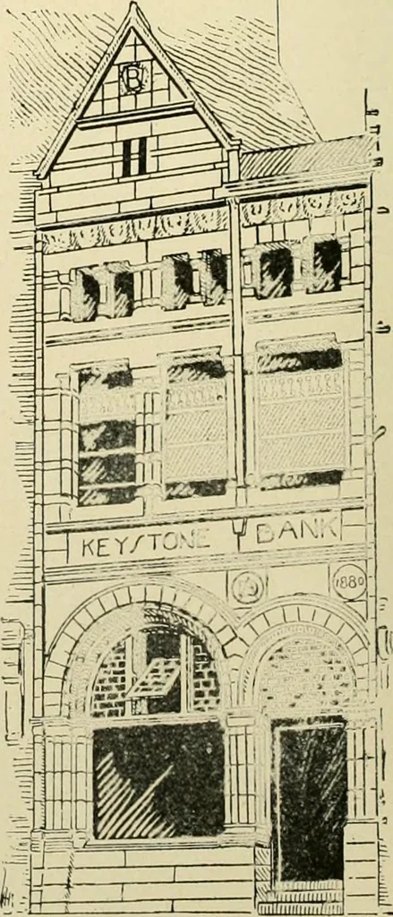 An illustration from "Flems" views of old Pittsburgh : a portfolio of the past precious with memories, 1905, leaf 57