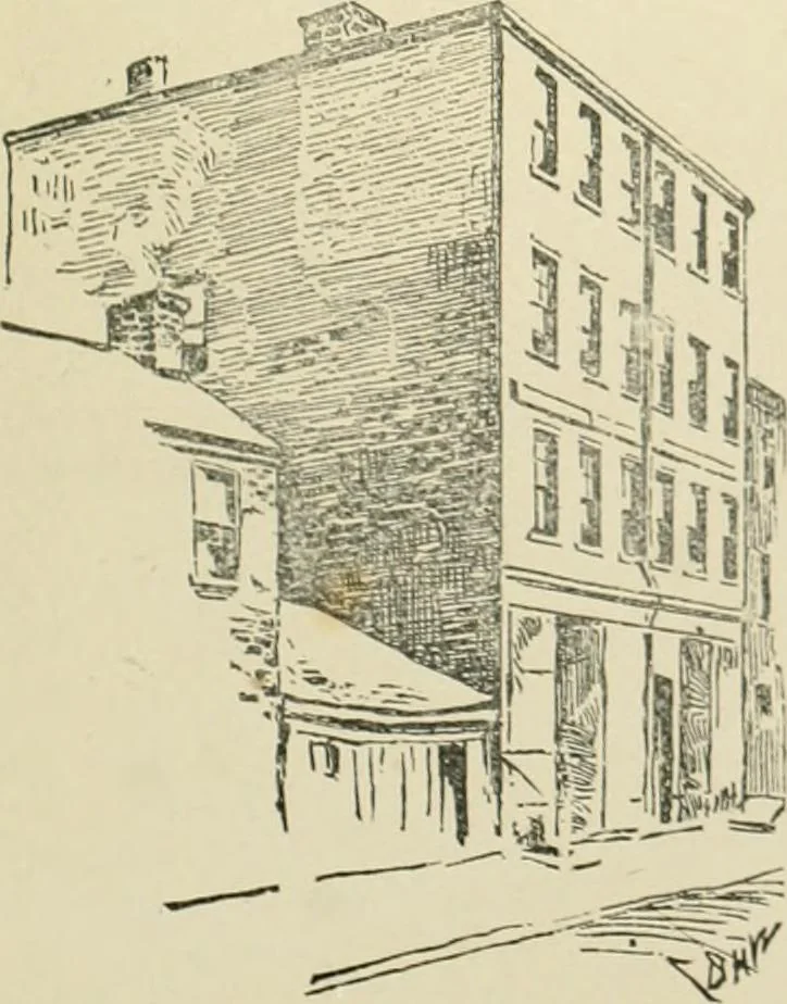 An illustration from "Flems" views of old Pittsburgh : a portfolio of the past precious with memories, 1905, leaf 60