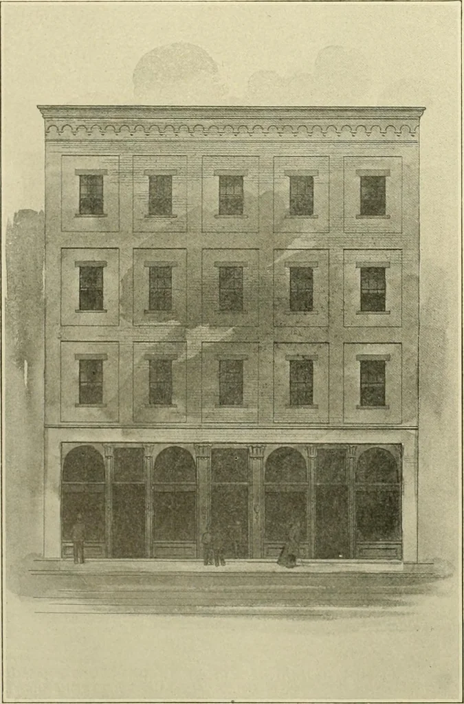 An illustration from "Flems" views of old Pittsburgh : a portfolio of the past precious with memories, 1905, leaf 61