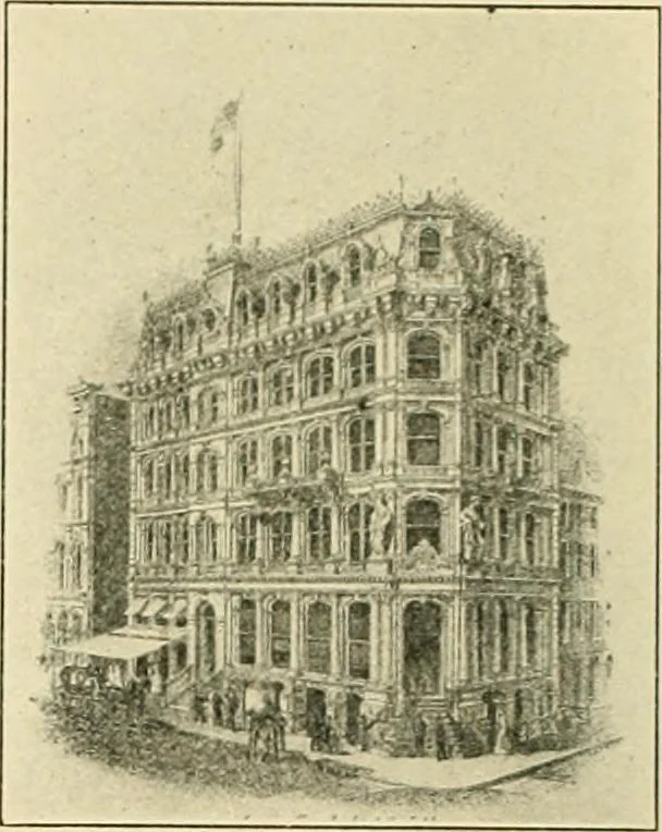 An illustration from "Flems" views of old Pittsburgh : a portfolio of the past precious with memories, 1905, leaf 65