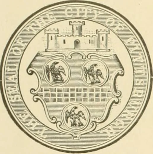 An illustration from "Flems" views of old Pittsburgh : a portfolio of the past precious with memories, 1905, leaf 7