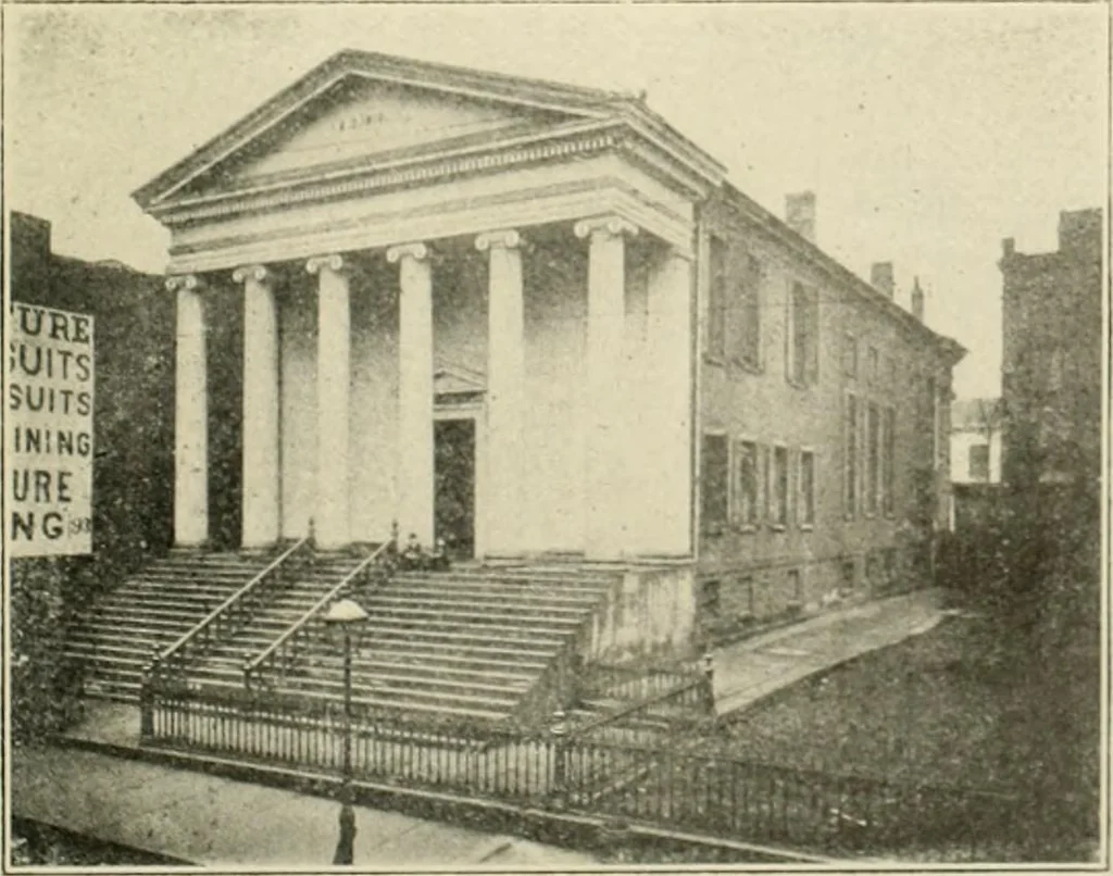 An illustration from "Flems" views of old Pittsburgh : a portfolio of the past precious with memories, 1905, leaf 70