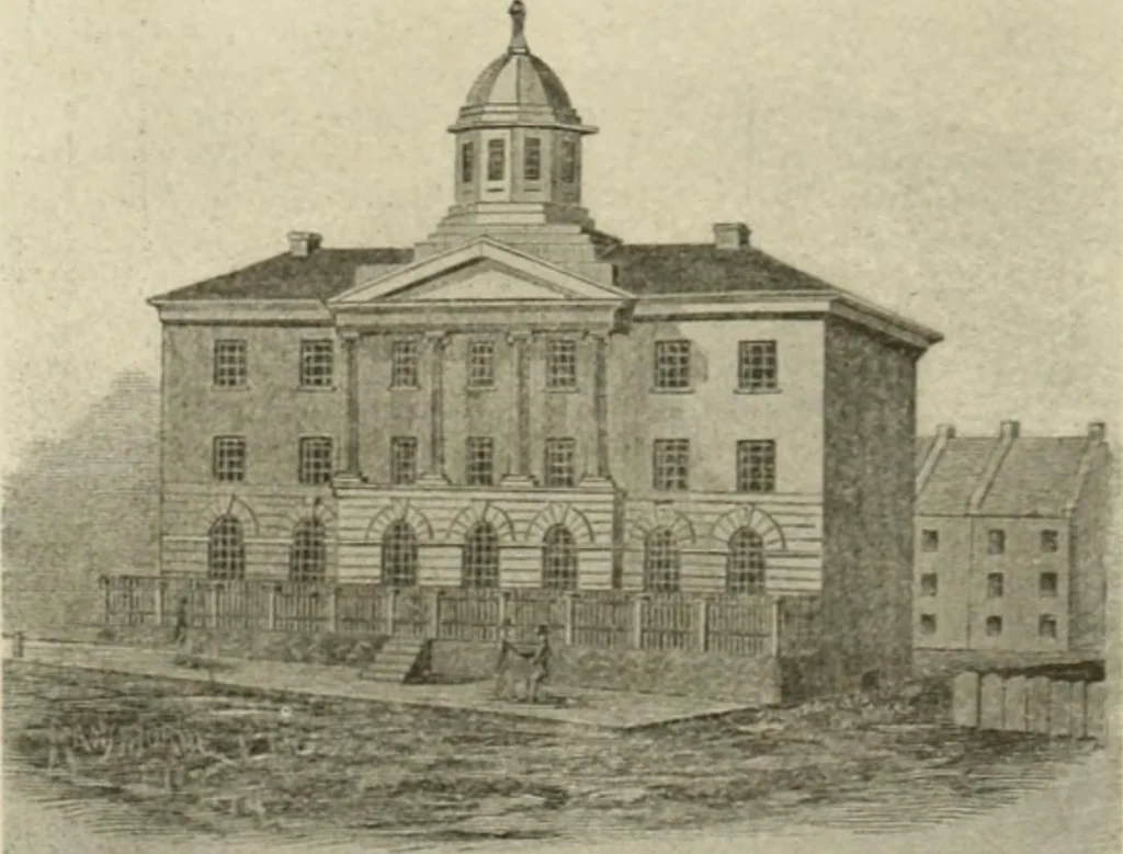 An illustration from "Flems" views of old Pittsburgh : a portfolio of the past precious with memories, 1905, leaf 70
