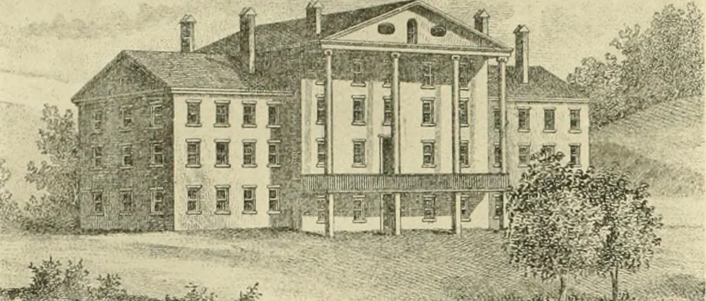 An illustration from "Flems" views of old Pittsburgh : a portfolio of the past precious with memories, 1905, leaf 73