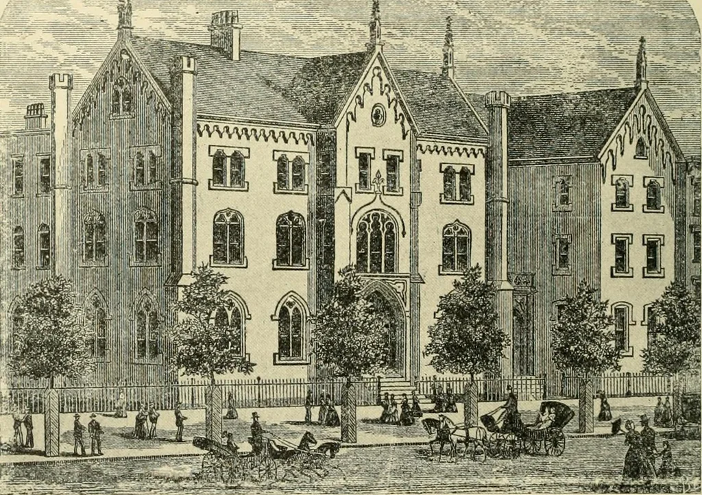 An illustration from "Flems" views of old Pittsburgh : a portfolio of the past precious with memories, 1905, leaf 73
