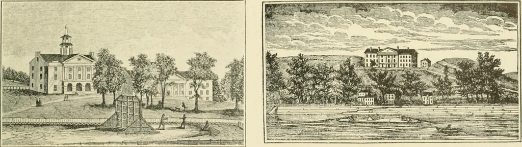 An illustration from "Flems" views of old Pittsburgh : a portfolio of the past precious with memories, 1905, leaf 74