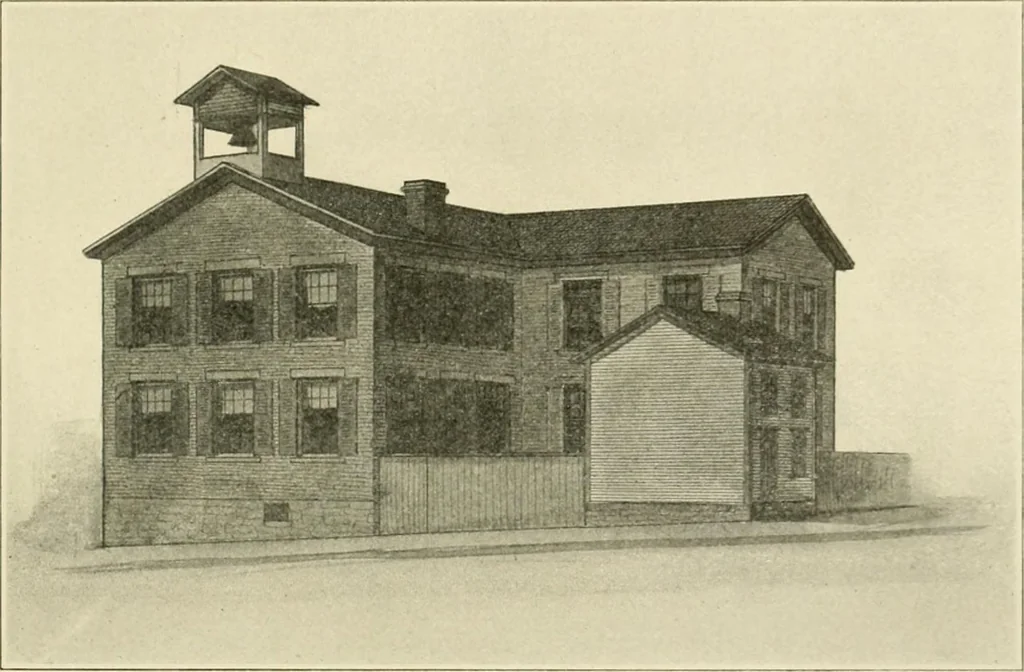 An illustration from "Flems" views of old Pittsburgh : a portfolio of the past precious with memories, 1905, leaf 74