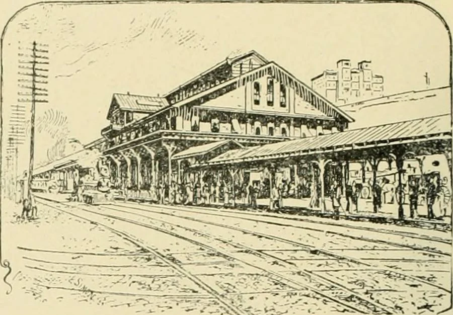 An illustration from "Flems" views of old Pittsburgh : a portfolio of the past precious with memories, 1905, leaf 75
