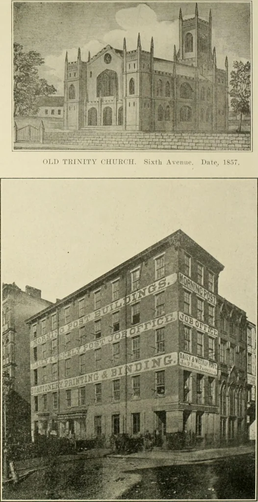 An illustration from "Flems" views of old Pittsburgh : a portfolio of the past precious with memories, 1905, leaf 76