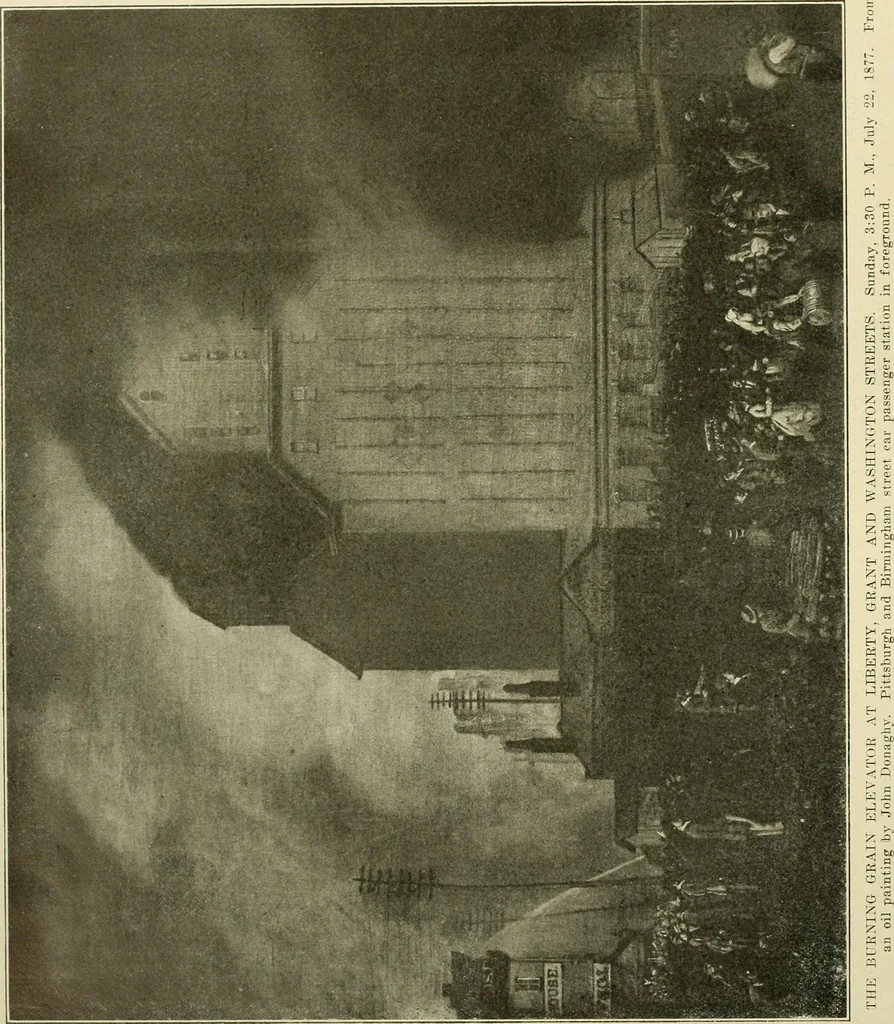 An illustration from "Flems" views of old Pittsburgh : a portfolio of the past precious with memories, 1905, leaf 77
