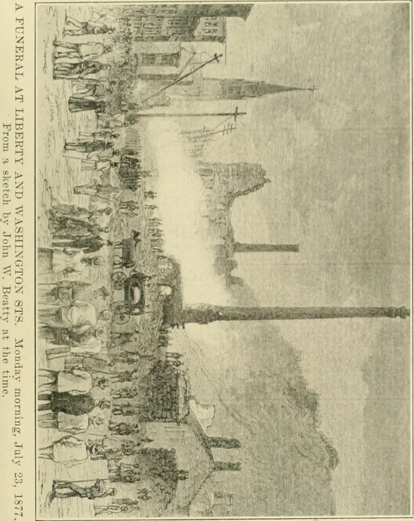 An illustration from "Flems" views of old Pittsburgh : a portfolio of the past precious with memories, 1905, leaf 78