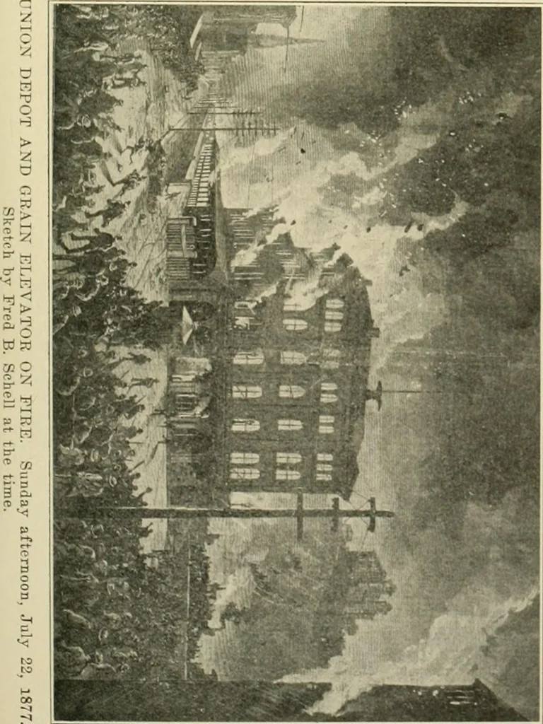 An illustration from "Flems" views of old Pittsburgh : a portfolio of the past precious with memories, 1905, leaf 78