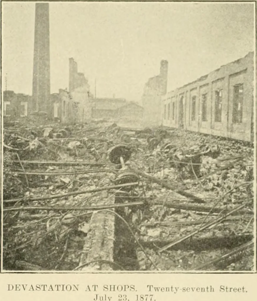 An illustration from "Flems" views of old Pittsburgh : a portfolio of the past precious with memories, 1905, leaf 80